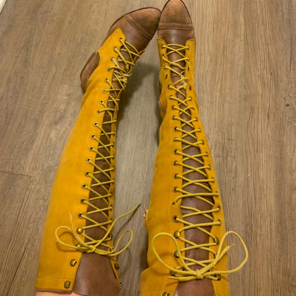 Jeffrey Campbell x Free People Joe Lace Up Boots